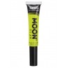 Mascara de ojos amarillo UV neon