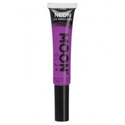 Mascara de ojos morado UV neon