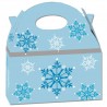 Cajita cumpleaños copos Frozen 16x10x12 cm Unidad