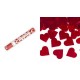 Cañon de confeti corazones rojos 40 cm
