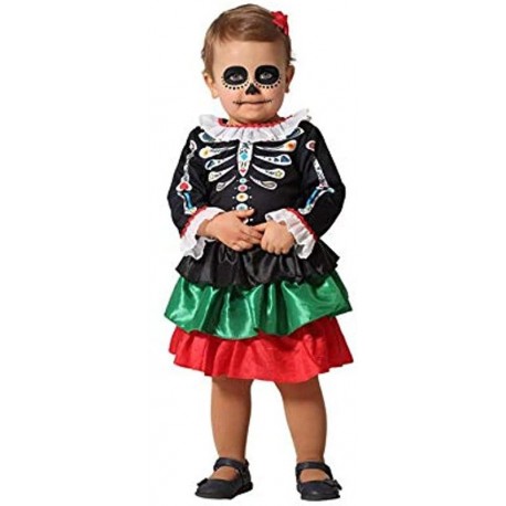 Disfraz catrina dia de muertos bebe talla 6 12 meses