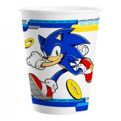 Vasos Sonic cumpleaños 8 uds 20 cl