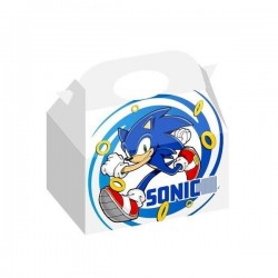 Cajitas regalo cumpleaños Sonic 12 uds