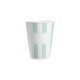 Vasos rayas menta 8 uds