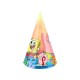 Gorros Bob Esponja cumpleanos 6 uds 11x16 cm carton