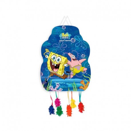 Pinata bob Esponja cumpleanos 33x46 cm mediana
