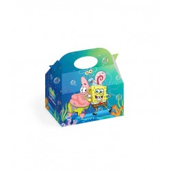 Cajitas regalo cumpleaños Bob Esponja 12 uds
