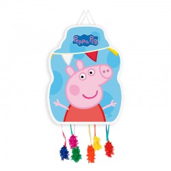 Piñata Peppa Pig cumpleaños 33x46 cm mediana