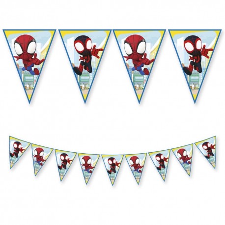 Banderin Spidey and friends 3 mt guirnalda cumplanos