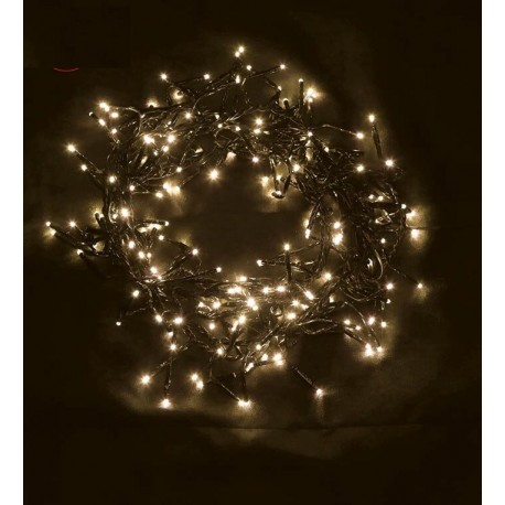 Luces de navidad 144 led blanco calido multifuncion exterior