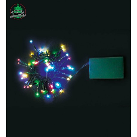 Guirnalda de 144 luces led multicolor exterior a pilas