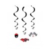 Colgantes carreras coches 3 uds 85 cm