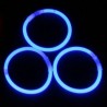 Pulseras glow 100 uds azules unicolor brillan en la oscuridad
