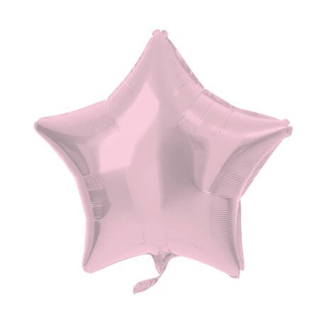 Globo estrella rosa pastel 48 cm