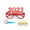 Gafas 2023 cotillon oro o rojas fin de año suridas