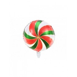 Globo foil caramelo verde 35 cm