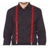 Tirantes rojos lentejuelas adulto