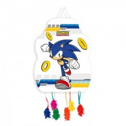 Piñata Sonic cumpleaños 33x46 cm mediana