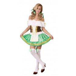Disfraz tirolesa verde para mujer talla L 42 44 adulta