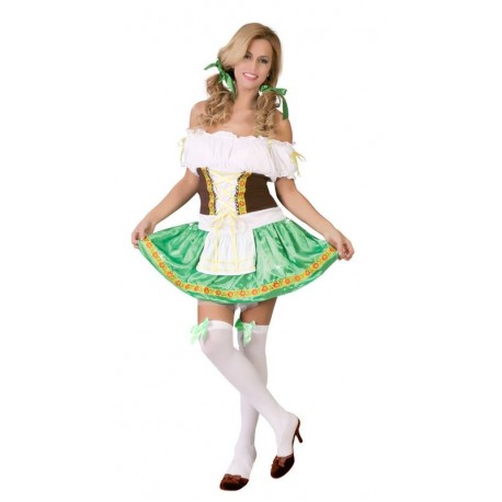 Disfraz tirolesa verde para mujer talla L 42 44 adulta