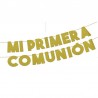 Guirnalda Mi primera comunion oro 3 metros