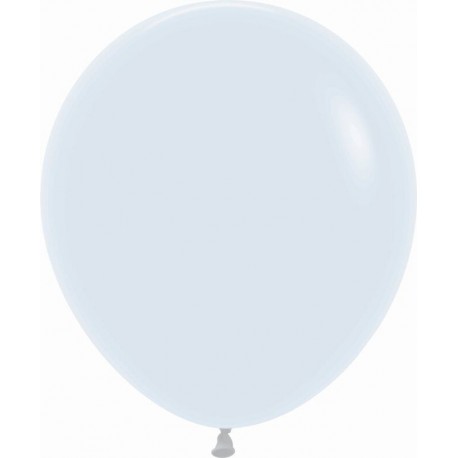 Globos R18 blancos 15 uds de 45 cm Sempertex