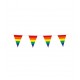 Banderin triangular arcoiris 10 mt orgullo