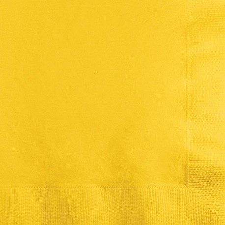 Servilletas amarillas 20 uds 25 cm