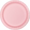 Platos rosa pastel 8 uds de 23 cm