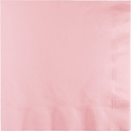 Servilletas rosa pastel 20 uds de 25 cm