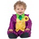 Disfraz payasito travieso joker talla 12-24 meses