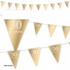 Baderin triagular 30 cumpleaños oro 4 metros