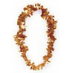 Collar plastico dorado oro 90 x 7 cm