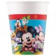 Vasos cumpleanos Mickey Mouse 8 uds papel