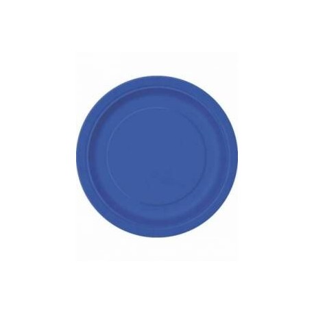 Platos azul marino 8 uds 23 cm carton