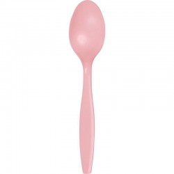 Cucharas rosa pastel 24 uds