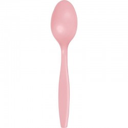 Cucharas rosa pastel 24 uds