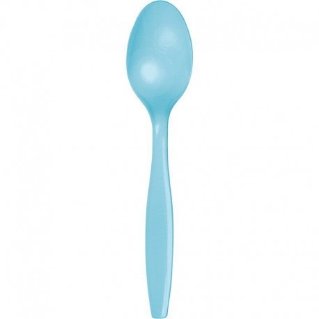 Cucharas azul pastel 24 uds