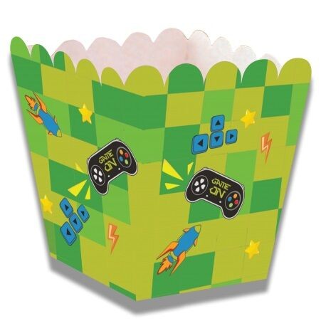 Caja baja cumpleanos gaming viedeojuegos 1 ud 65 cm