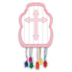 Pinata comunion rosa 44x33 cm