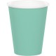 Vasos verde menta carton 8 uds