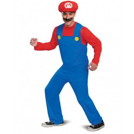 Disfraz Adulto Nintendo Super Mario Lujo talla L XL
