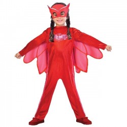 Disfraz Pj Masks Owlette Roja talla 2 3 Anos