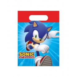 Bolsas chuches Sonic cumpleaños 4 uds