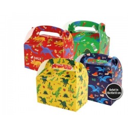 Cajas carton para chuches dinosaurios 4 uds