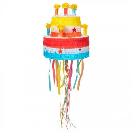 Pinata Tarta de cumpleanos 31x29 cm para romper