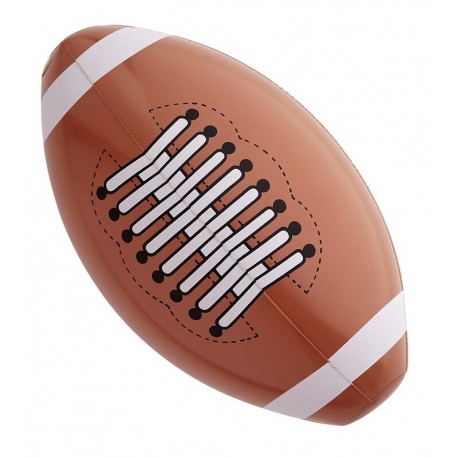 Balon de futbol americano o rugby hinchable 36 cm