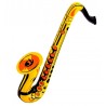 Saxofon hinchable dorado