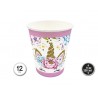 Vasos unicornio cumpleaños 12 uds