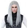 Peluca Vampiro gris lisa